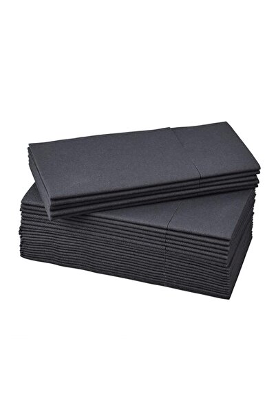 Generic مناديل ورقية سوداء من ايكيا موتاغا، 15x15 (38x38 سم)
