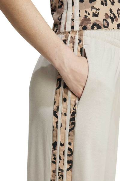 adidas Kadın Günlük Eşofman Altı Animal Print 3-Stripes Open Hem Pants Jm1841