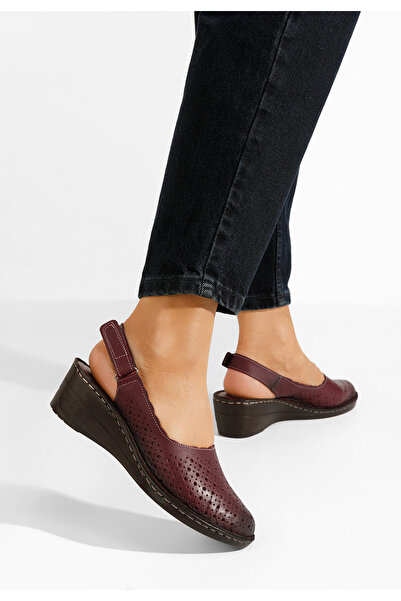 B T Shoes Georgia burgundy women's casual shoes