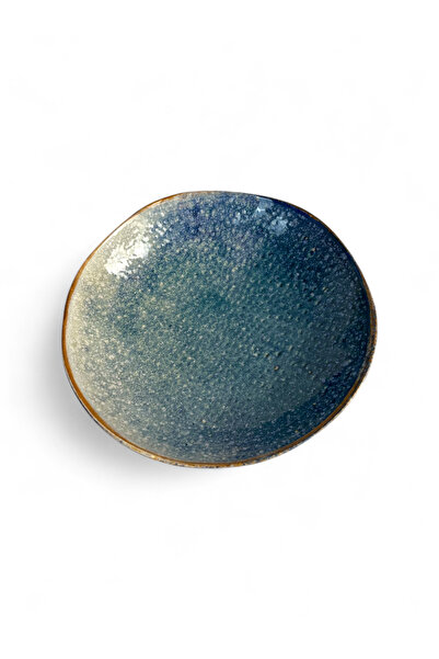 La Mediterranea Deep plate 21 cm – navy blue pattern, made of ceramic