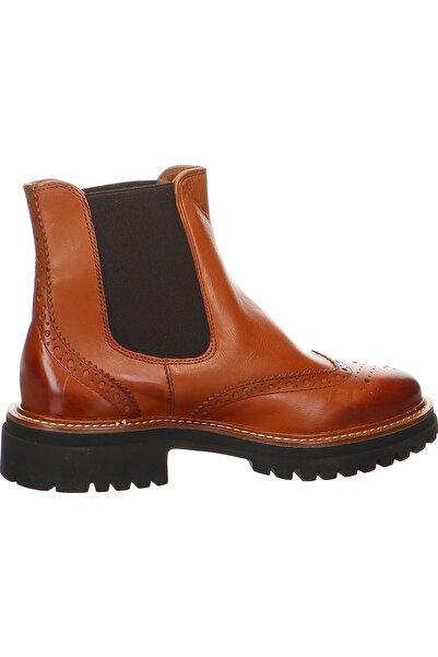 Paul Green Dámské kotníkové boty ve středně hnědé barvě