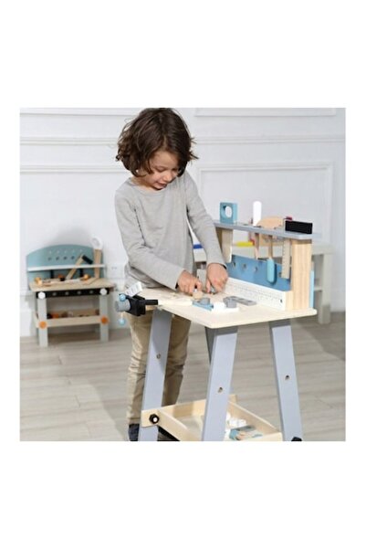 Glow Goods Atelier de Lucru din Lemn cu 32 Unelte si Accesorii, 75 CM Inaltime