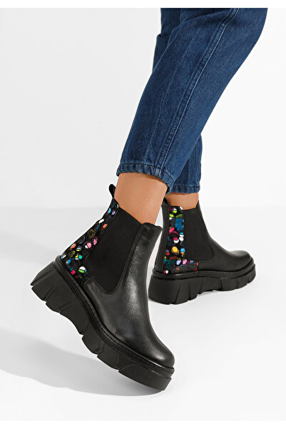 B T Shoes Černé dámské chelsea boty Avelyn V7