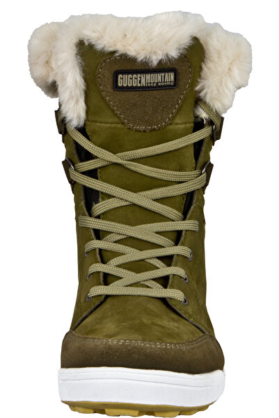Guggen Mountain Dámské zimní boty v olivové barvě