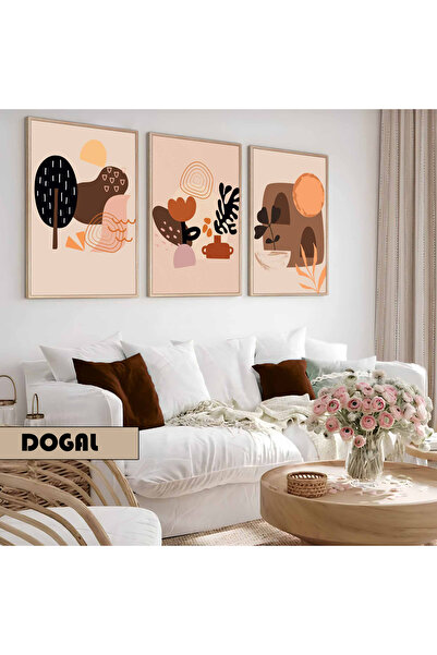Harika bir ev Dečija soba Dnevna soba - Minimalistički moderni boemski apstra...