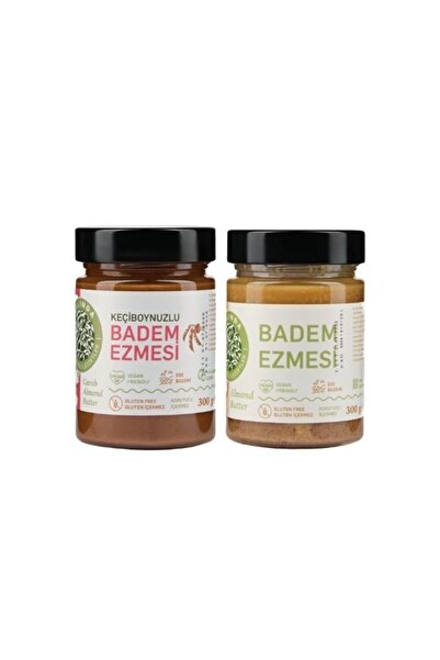 Lezzet Aslında Keçiboynuzlu Badem Ezmesi ve Şeker İlavesiz %100 Badem Ezmesi ...