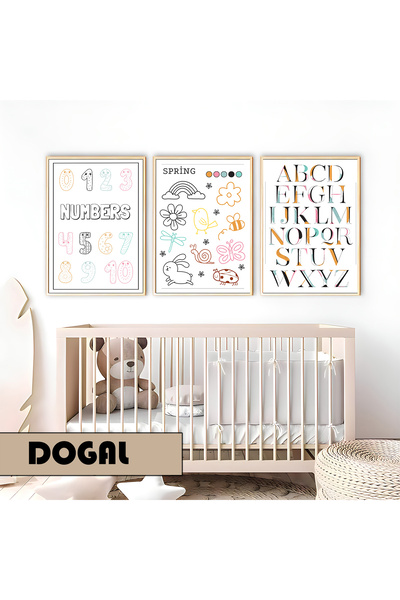 Harika bir ev Dečija soba Dnevna soba - Minimalistički Moderni Boemski BROJ-S...