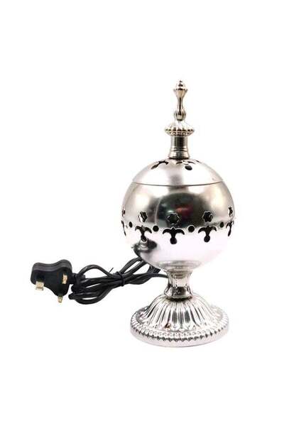 Generic Bakhoor BoSidin Elegant Electric Oud Bakhoor Incense Burner Silver 247grams
