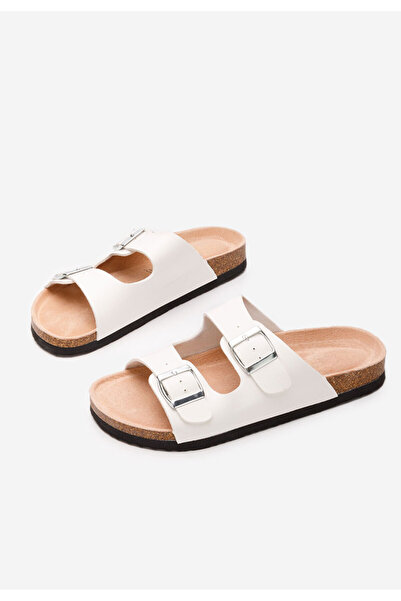 B T Shoes Παντόφλες γυναικειεσ Vanasia λευκά