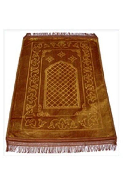 Generic MahMir Prayer Mat, Embossed Anti-Slip Velvet Top Prayer Rug, Jaie Namaz, Musalla for Namaz ibadat U