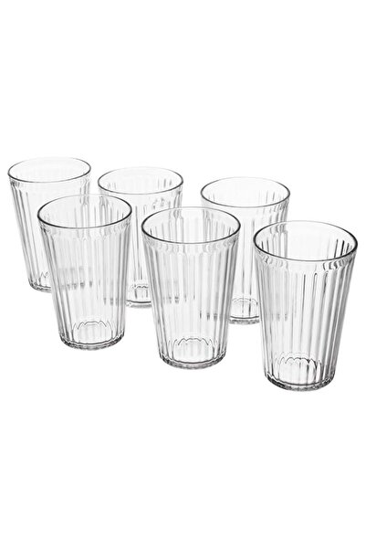 Generic مجموعة من 6 أكواب زجاجية شفافة من Everyday Glass