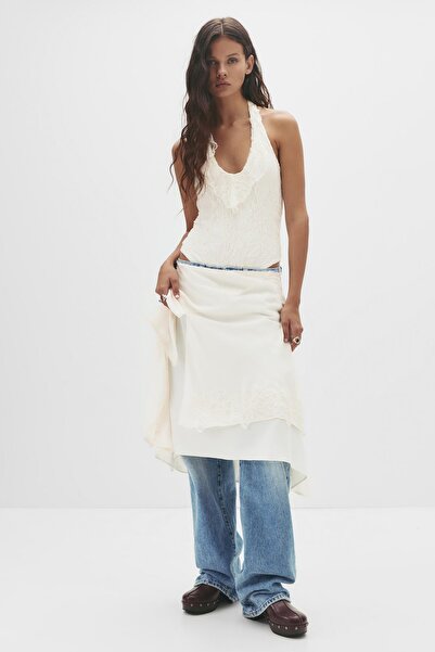 Pull & Bear Dantelli halter body