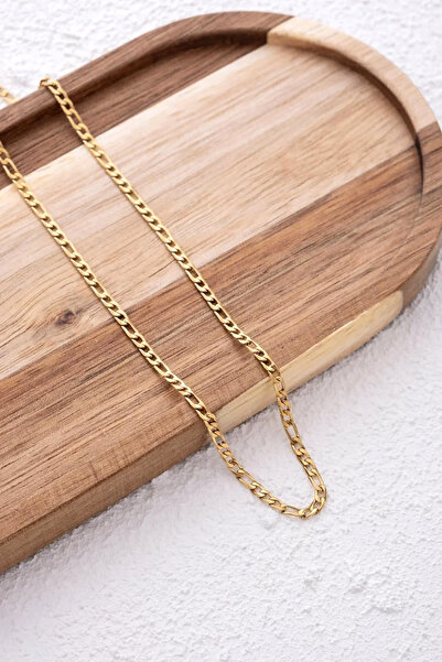 ByFlorya Jewelry سلسلة فيجارو الفولاذية للرجال 3 مم مقاومة للصدأ