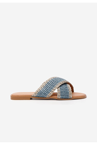 B T Shoes Παντόφλεσ χωρις τακούνι Jamira μπλε