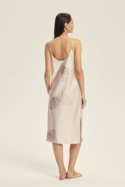 ESOTIQ Cămașă de noapte pentru femei, rochie de noapte din satin, fără mâneci, midi, feminină și senzuală | Capriccio