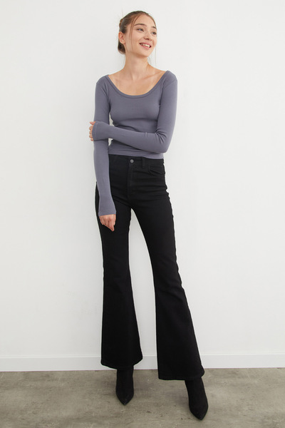 Fulla Moda Basic U-Neck Modal Bodysuit