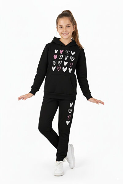 FYK KİDS ΚΟΡΙΤΣΙΑΚΟ ΣΕΤ ΦΟΡΜΑΣ ΜΕ ΚΑΠΟΥΛΙΑ ΚΑΙ ΛΕΠΤΟΜΕΡΗ ΣΤΑΥΡΩΣΗ ΚΑΡΔΙΑΣ ΜΕ ...