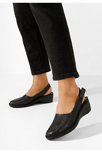 B T Shoes Černé dámské polobotky Georgia V3