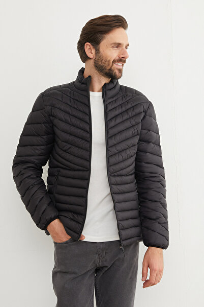 Fulla Moda Zippered Puffer Jacket