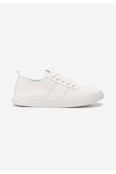 B T Shoes Pantofi casual dama Heayli V2 albi