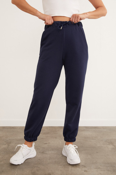 Fulla Moda Tie Waist Jogger Sweatpants
