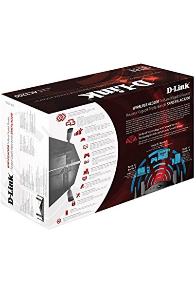 D-Link جهاز توجيه سحابي لاسلكي DIR-890L AC3200 ثلاثي النطاق Gigabit