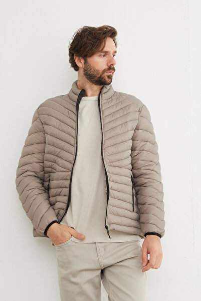 Fulla Moda Zippered Puffer Jacket
