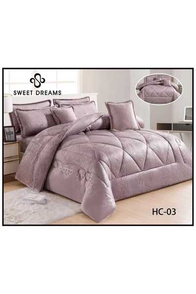 Sweet Dreams Decoration طقم لحاف شتوي مخمل على فرو فائق النعومة مقاس 8 قطع Ki...