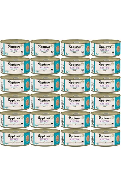 Applaws طعام رطب للقطط الصغيرة – شرائح التونة (24 × 70 جم)