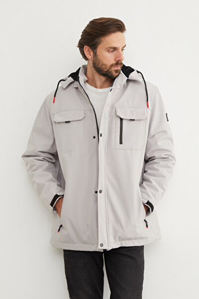 Fulla Moda Plus Size Hooded Coat with Pockets