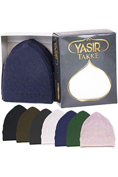 BERAT Takke - Prayer Rug - Machine Knitted - 12 Pieces - Smoked Color - Hajj and Umrah Gift -