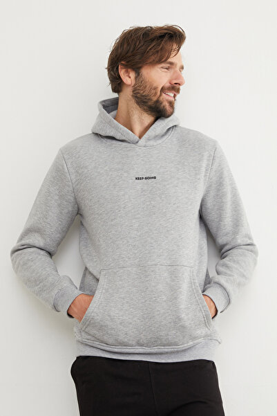 Fulla Moda 3 нитки Keep Going з принтом на капюшоні Oversize Sweatshirt