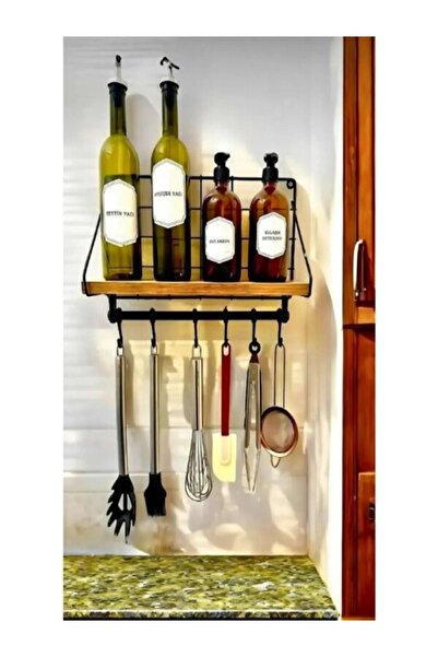 Store Metal Askılıklı Kahve Köşesi Rafı