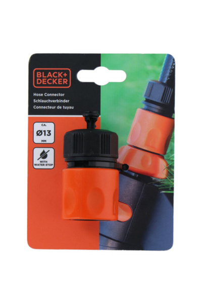 Black&Decker موصل خرطوم سريع مع توقف المياه 13 مم