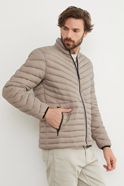 Fulla Moda Zippered Puffer Jacket