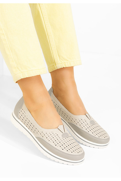 B T Shoes Pantofi casual dama Mistia bej