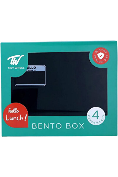 TINY WHEEL صندوق بينتو للأطفال بأربعة أقسام بتصميم ممر