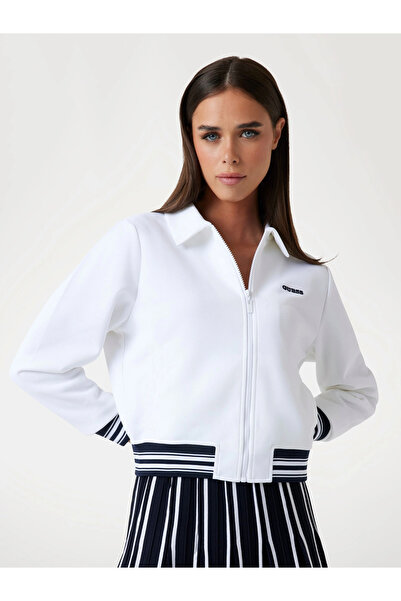 Guess Γυναικείο λευκό φούτερ Amaryllis V5GQ03KCYF2-G011