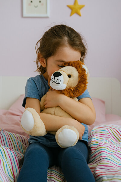LRS STORE Cute Plush Lion Toy Super Soft Leon 35cm High Quality
