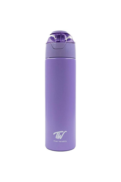 TINY WHEEL زجاجة ماء بخاخ من الفولاذ المقاوم للصدأ للأطفال سعة 600 مل