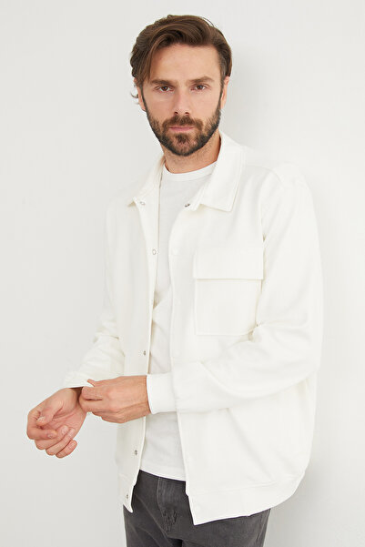 Fulla Moda Polo Neck Jacket with Snap Pockets