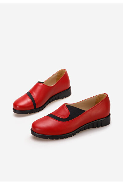 B T Shoes Women's casual shoes Janora red leather