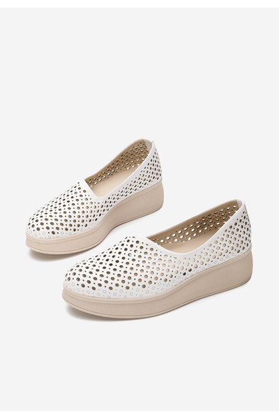 B T Shoes Women's casual shoes Patti white leather