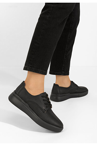 B T Shoes Černé dámské polobotky Desiree