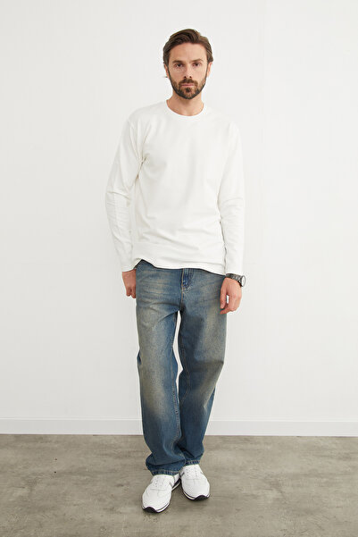 Fulla Moda Basic Bisiklet Yaka Body