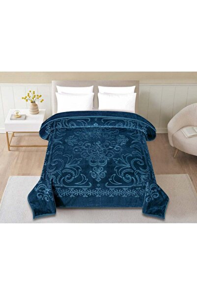 BLUES Soft Textured Winter Blanket 6KG Size King 240x220 cm