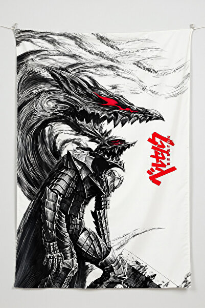 Charmbi غطاء جداري عمودي من Berserk - قماش عالي الجودة بطابع الرسوم المتحركة،...