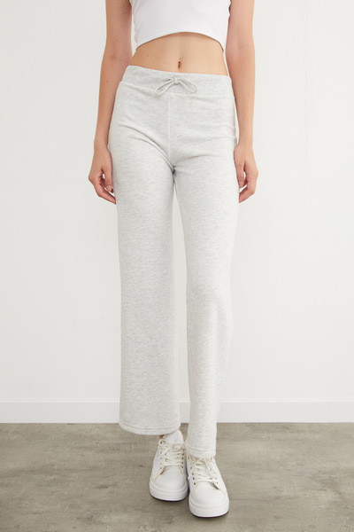 Fulla Moda 3 Thread Waist Tie Palazzo Sweatpants