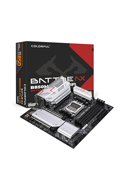 Colorful BATTLE-AX B850M-Uyumlu WIFI V14 DDR5 7600MHz mATX AM5 Gaming (Oyuncu...