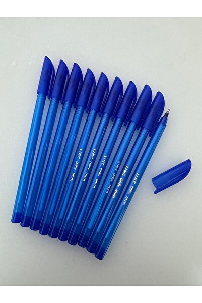 OFFİX قلم حبر جاف سيلكا لينك 1 مم أزرق (10 قطع)